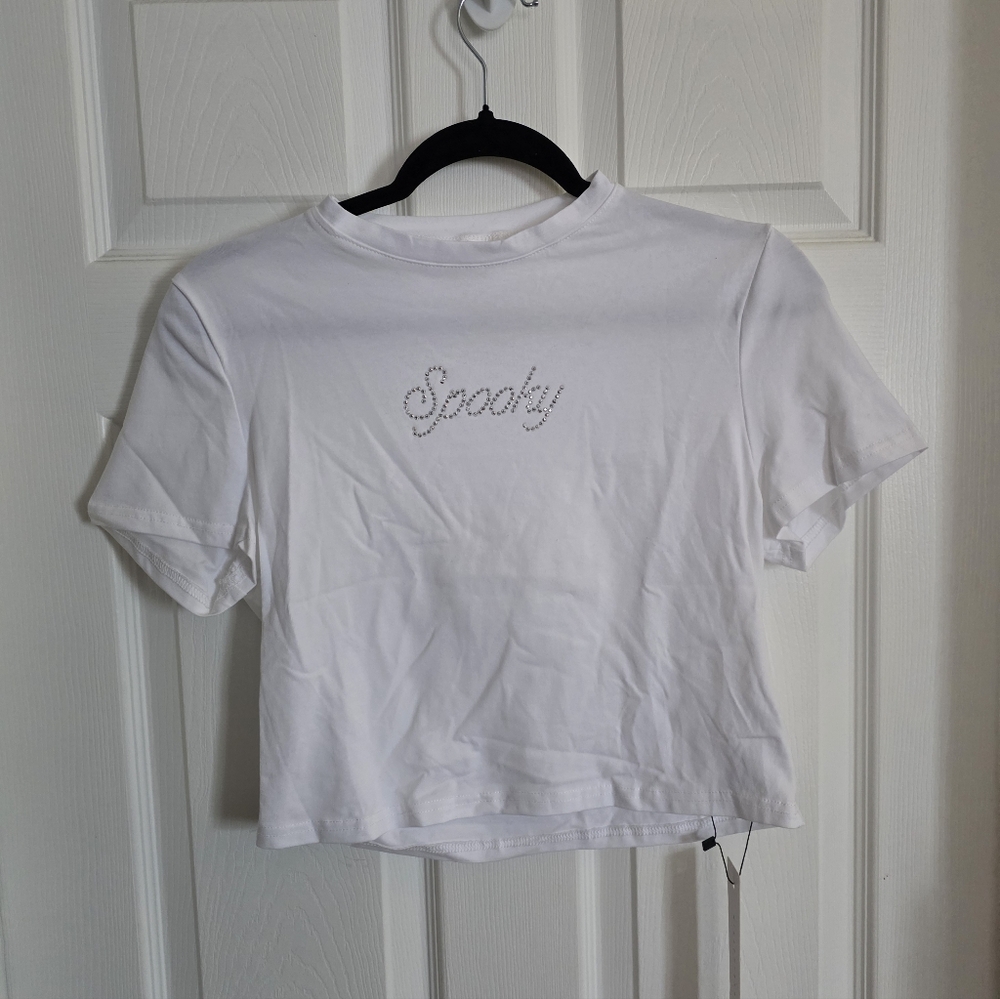 Missguided Spooky Crop Top - Picture 2 of 5